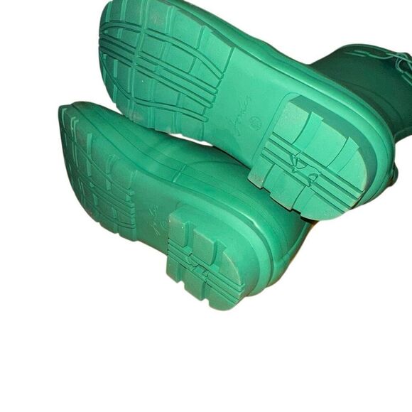 Joules winter Neoprene Lined Green Rain Boots sz 10 Rubber garden, puddle, cute - Picture 6 of 9